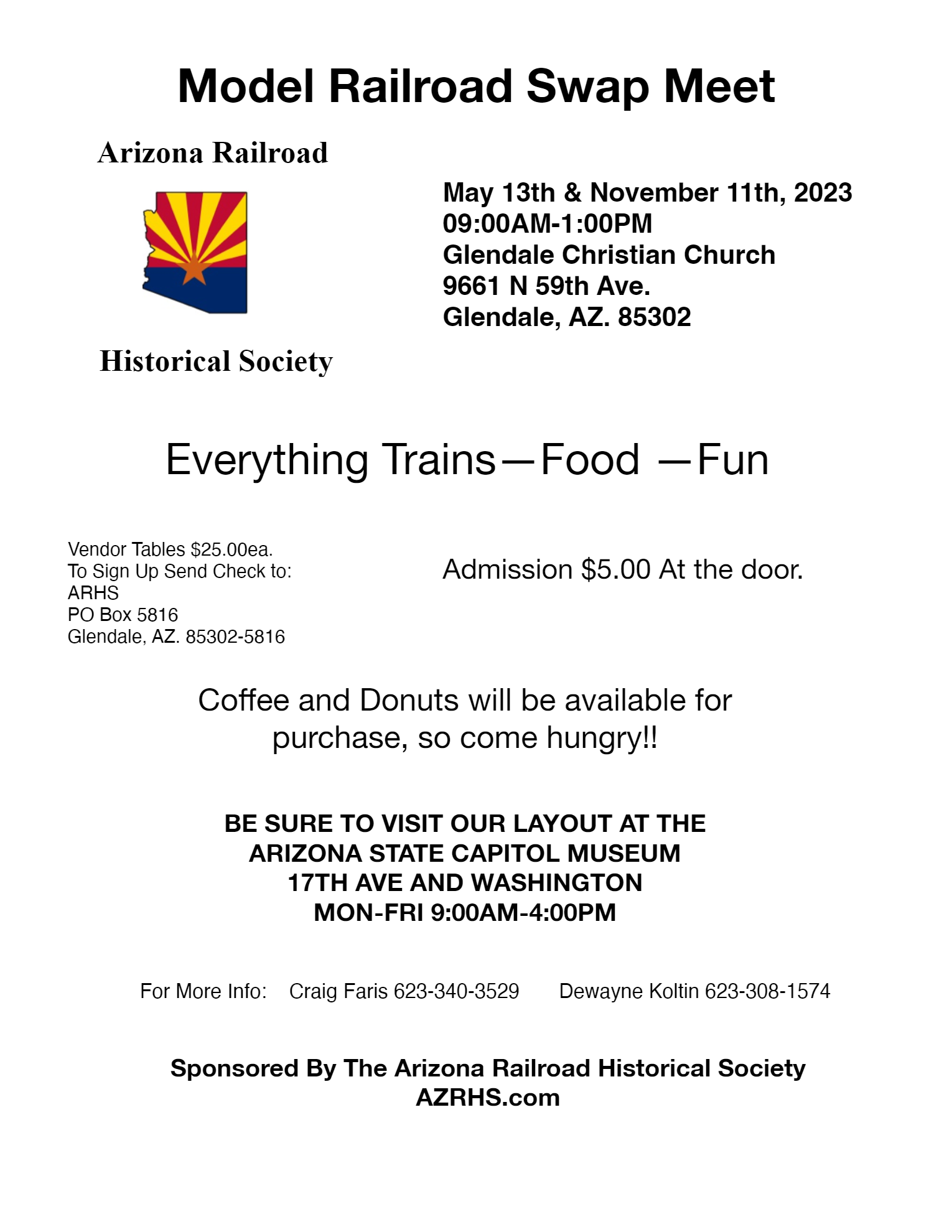 AZRHS 2023 Swap Meet Flyer